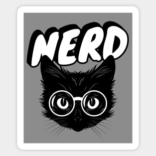 Nerdy Cat Sticker